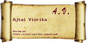 Ajtai Viorika névjegykártya